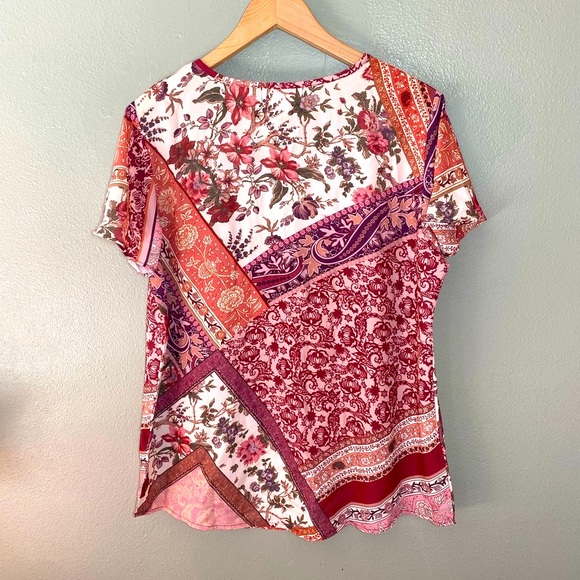 Patchwork Patterned Blouse - Picture 2 of 2